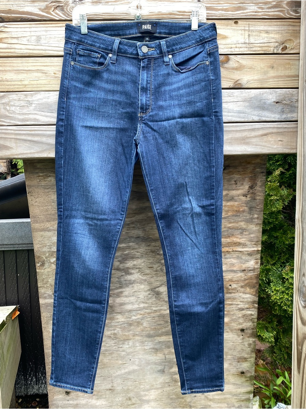PAIGE Womans Hoxton Ultra Skinny Jeans Size 31 Nottingham Wash